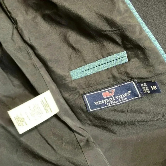 NWT Vineyard Vines 100% virgin wool navy gold buttons blazer - Picture 5 of 10